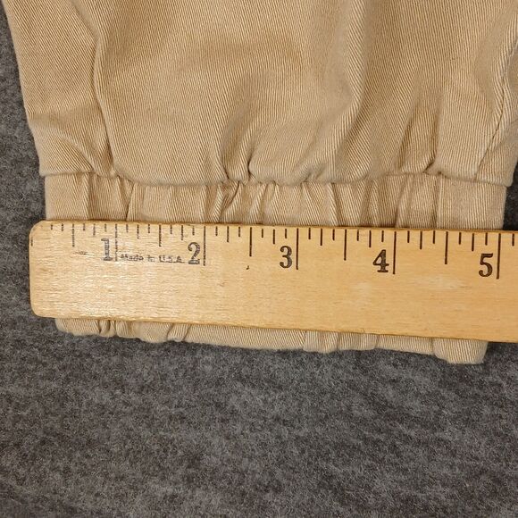 WT 02 Jogger Pants Men's Size S Tan Slash‎ Pocket Elastic Waist Drawstring - Picture 4 of 12